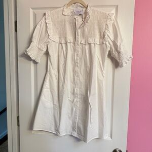 The Shirt Rochelle Bechrens White Ruffle dress